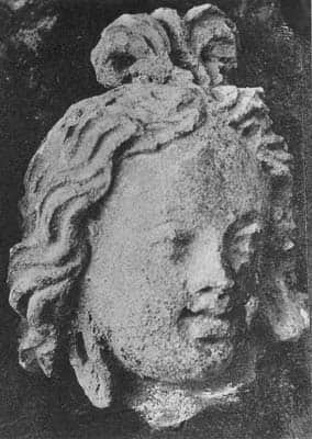 Head of a brahman, possibly god Brahma